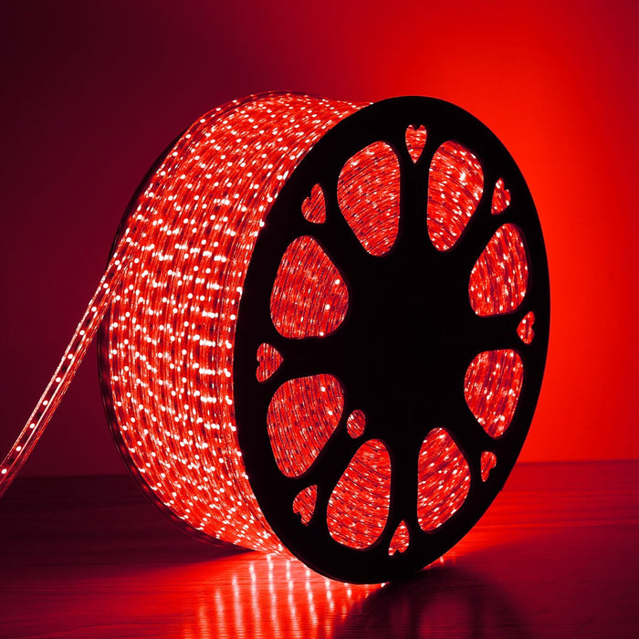 50FT Red 110v SMD-2835 LED Strip Light IP65 (6x12mm)