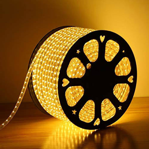 80FT Yellow 110v SMD-5050 LED Strip Light IP65 (7x14mm)