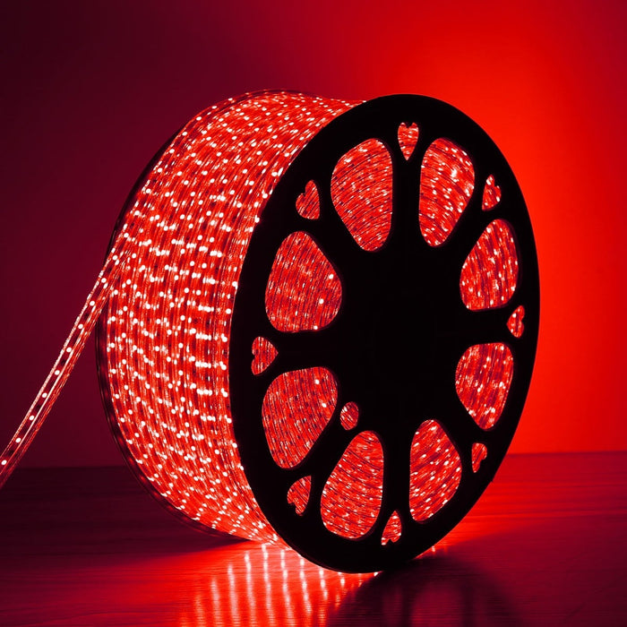 100FT Red 110v SMD-5050 LED Strip Light IP65 (7x14mm)