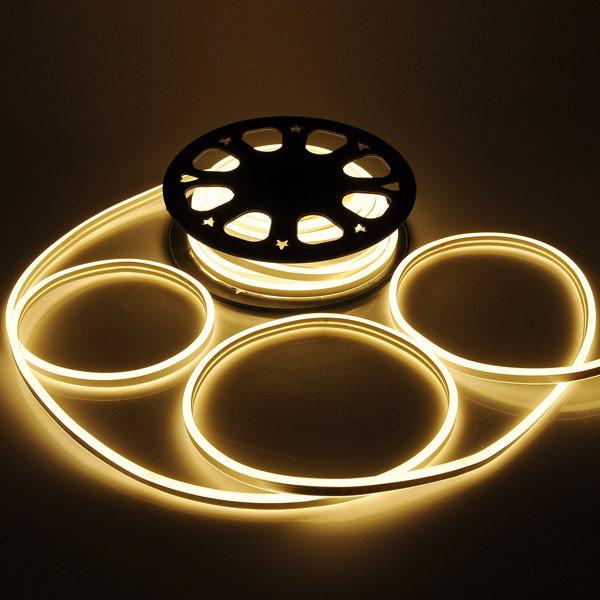 90FT blanc chaud 110v SMD-3528 LED bande lumineuse IP54