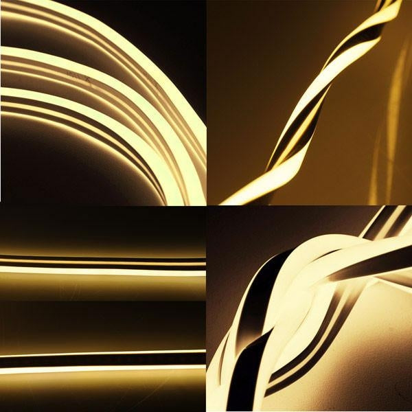 Corde / bande lumineuse au néon SMD LED blanc chaud 100FT
