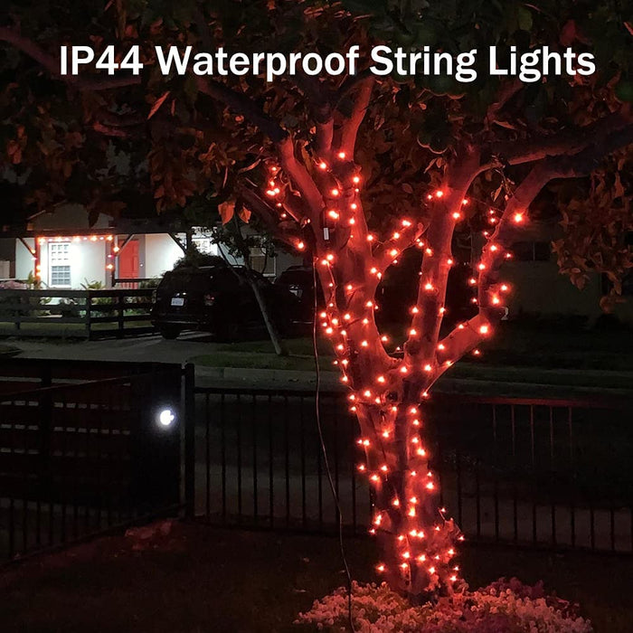 Red String Light 100 LED 120V