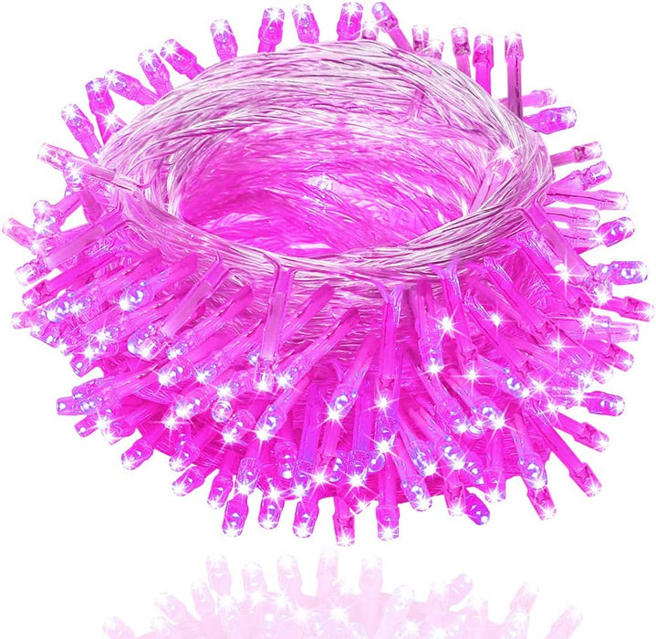 Lumière de corde à LED rose 100FT