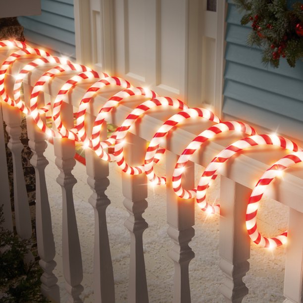 50FT Candy Cane LED Rope Light