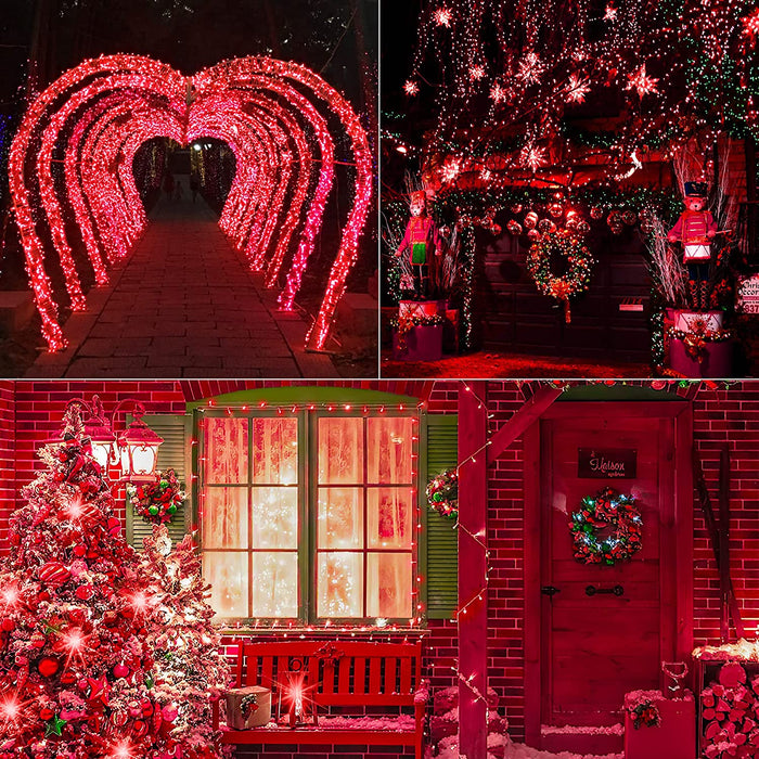 Lumière de corde à LED rose 100FT