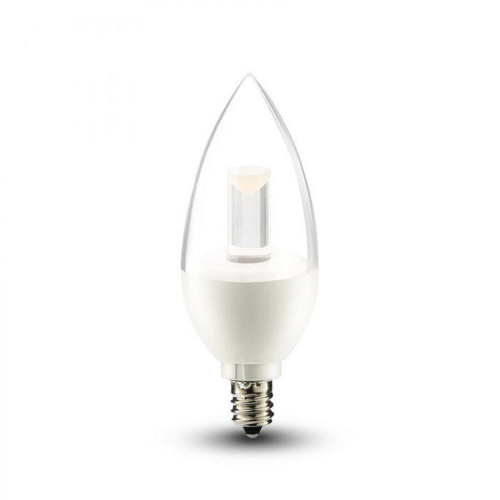 Dimmable Candle Bulb C37 E12 4.5W Warm White 360Deg