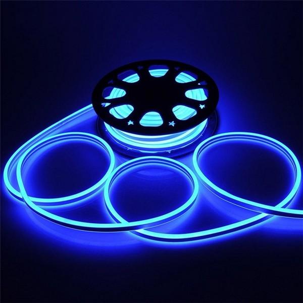 100FT Blue Double Sided Ribbon LED Neon Light IP65 (8x15mm)