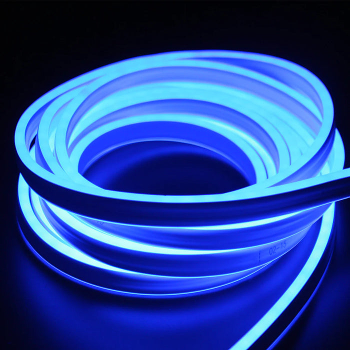 100FT Blue Double Sided Ribbon LED Neon Light IP65 (8x15mm)