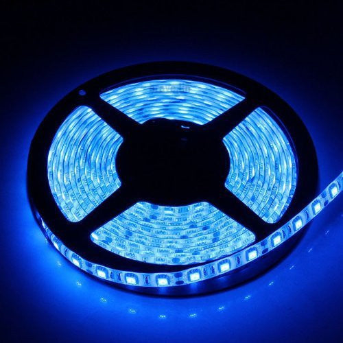 Blue 12v SMD-5050 LED Strip Light 16.4' Spool IP65