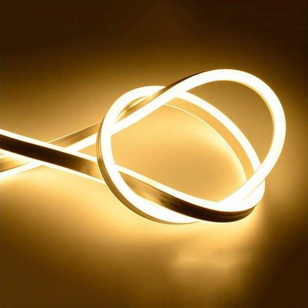 100FT Warm White Double Sided Ribbon LED Neon Light IP65 (8x15mm)