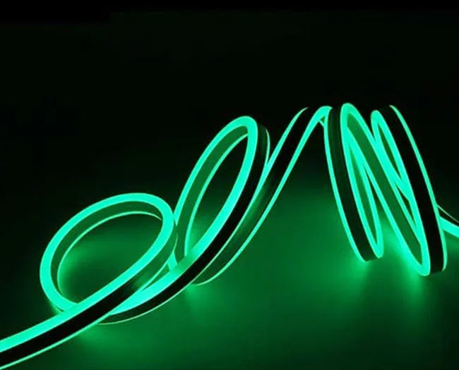 100FT Green Double Sided Ribbon LED Neon Light IP65 (8x15mm)