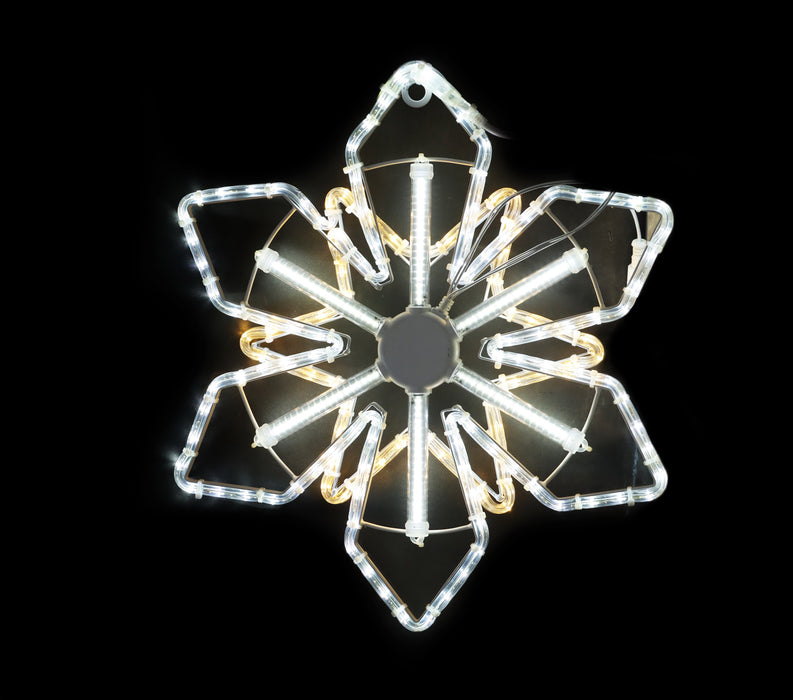 LED White Holiday Star Decorative Light (55x48cm) (Chasing Effect)