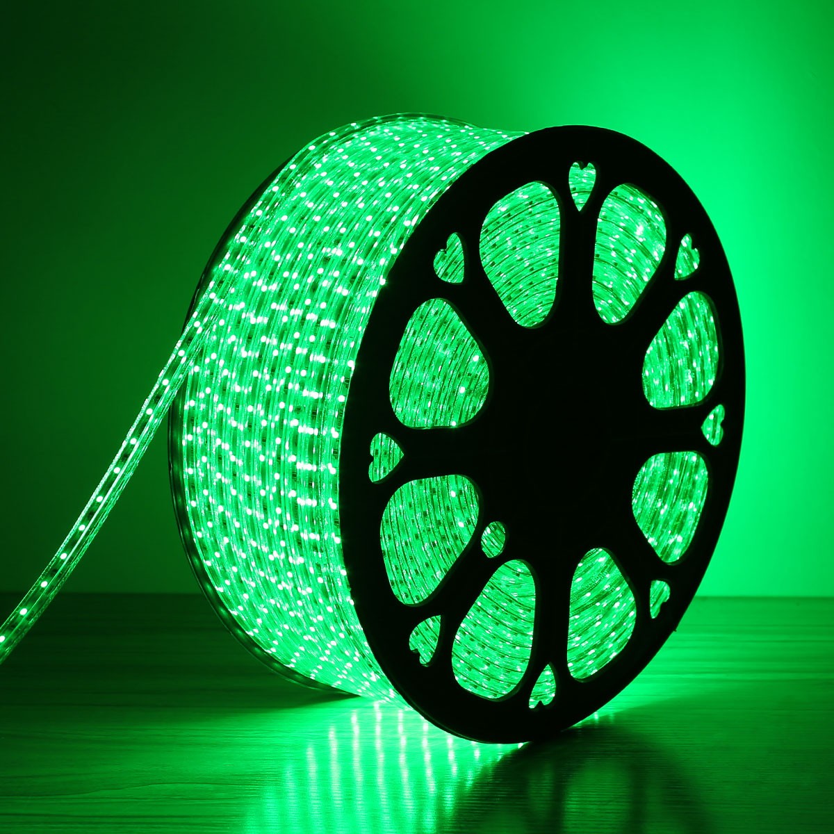 150FT Green 110v SMD 2835 LED Strip Light IP65 6x12mm LED Rope