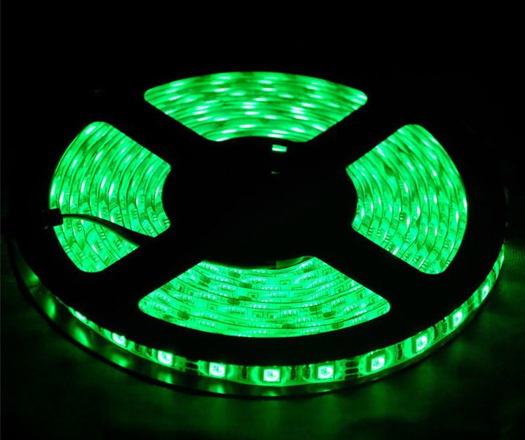 Green 12v SMD-5050 LED Strip Light 16.4' Spool IP65