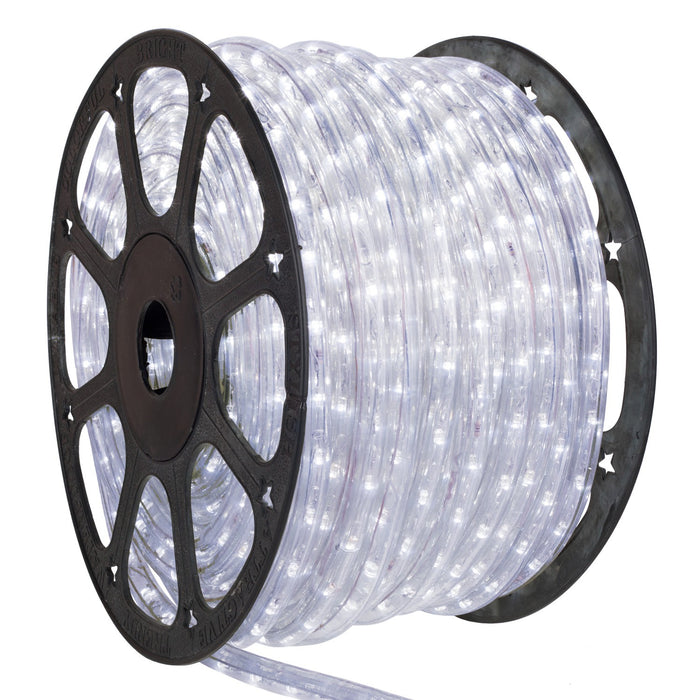 100FT Chasing White LED Rope Light 2 fils