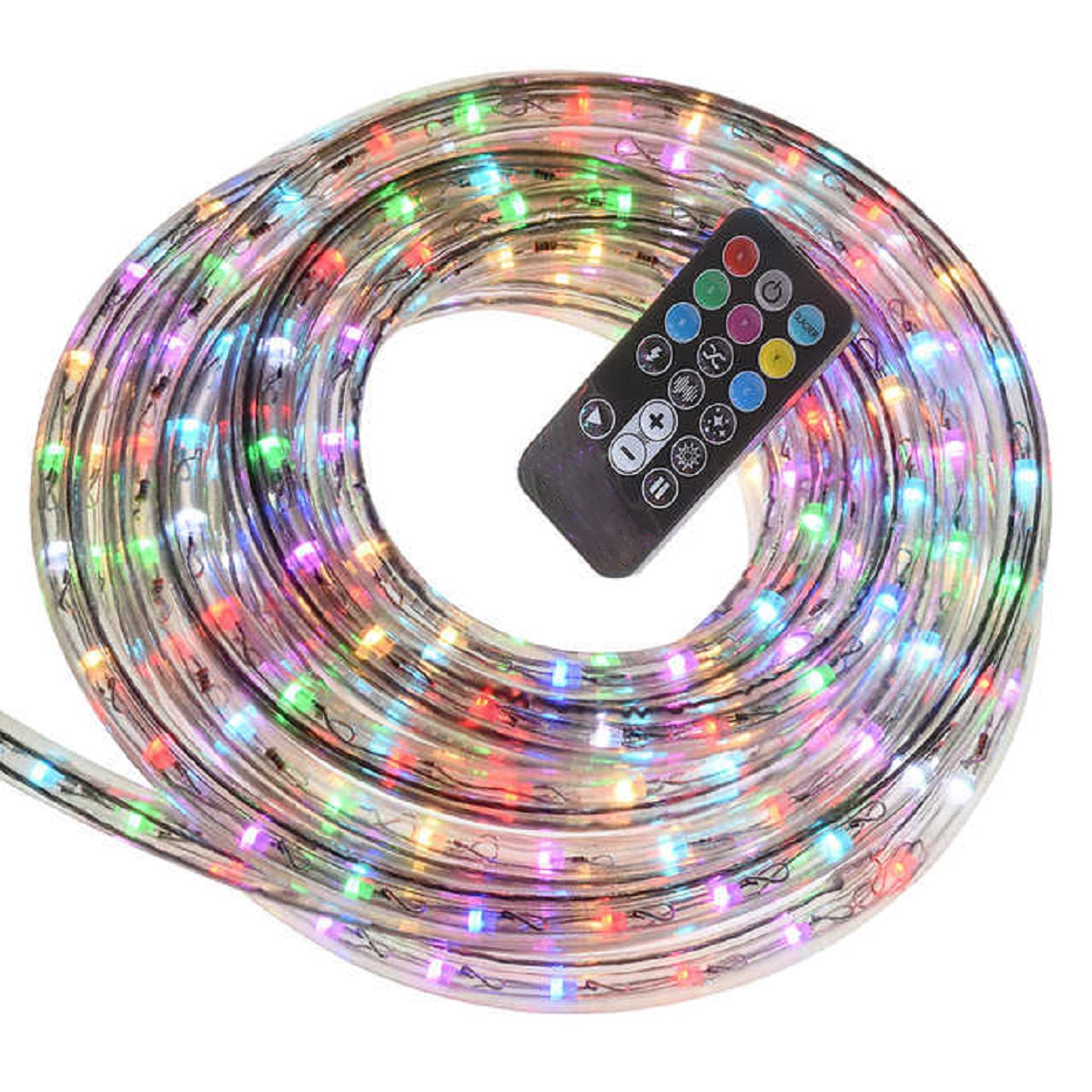 50FT RBG Color Changing Rope Light With Controller — LED Rope Lights Canada