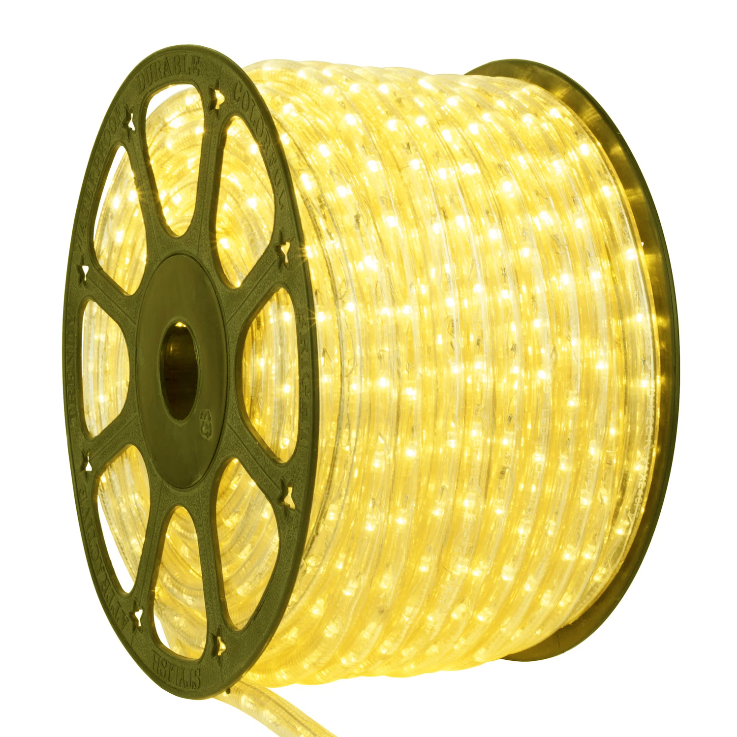100FT Yellow LED Rope Light — LED Rope Lights Canada